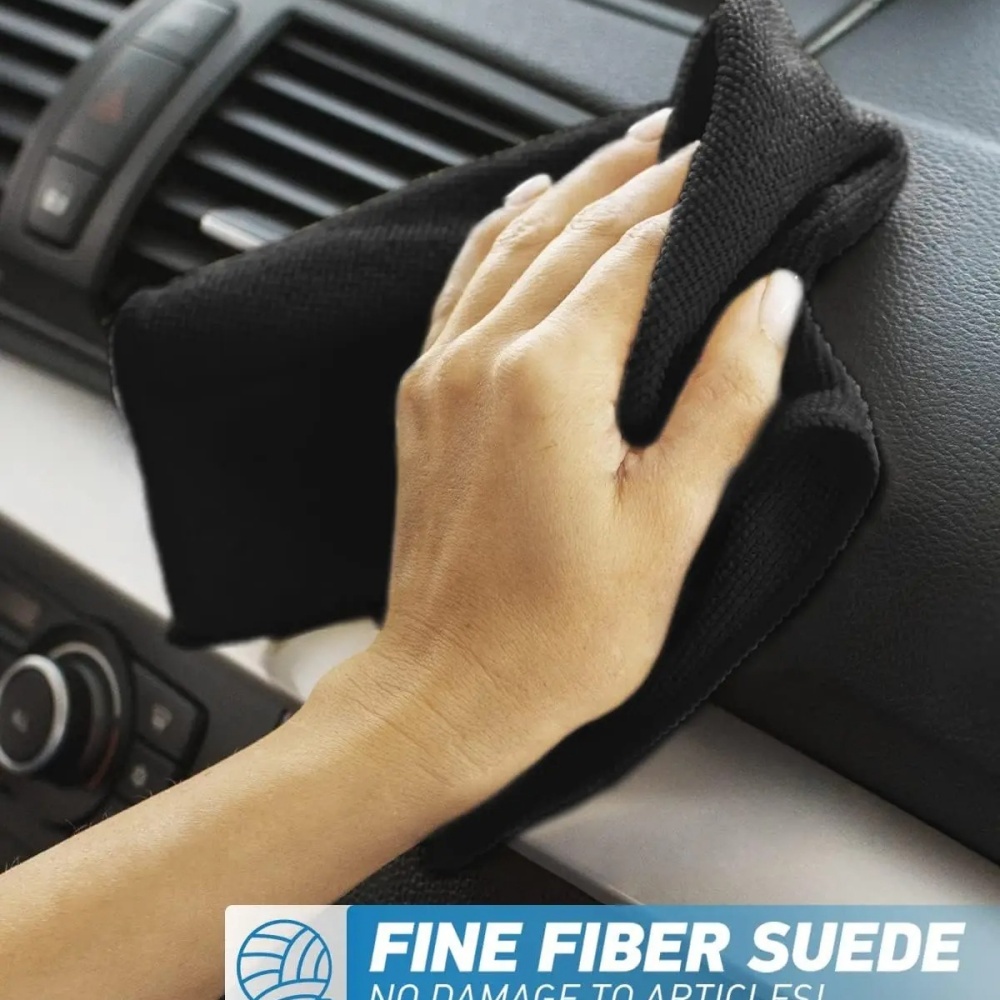 Microfiber Towel Detailing - 검정색 마이크로화이버 청소 천 흡수성 타월