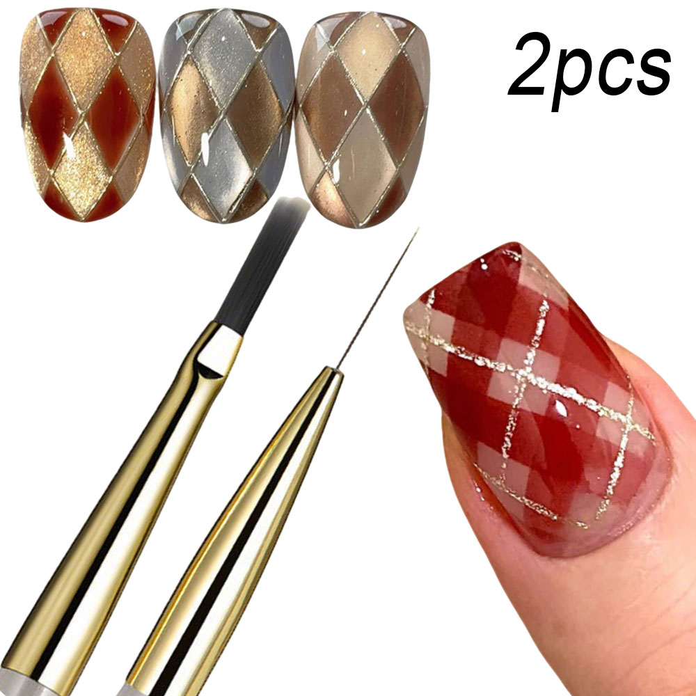 Detailing Brush Set - 1pcs 프랑스어 격자 무늬 네일 아트