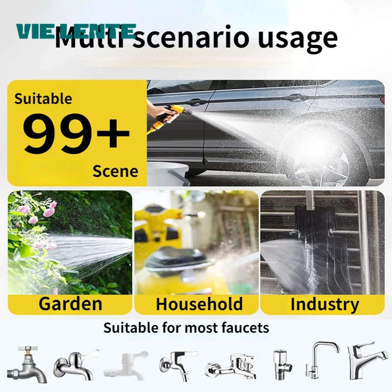 고압 노즐이있는 10-30 미터 텔레스코픽 워터 파이프 - Car Shampoo Ph 리뷰 및 가격