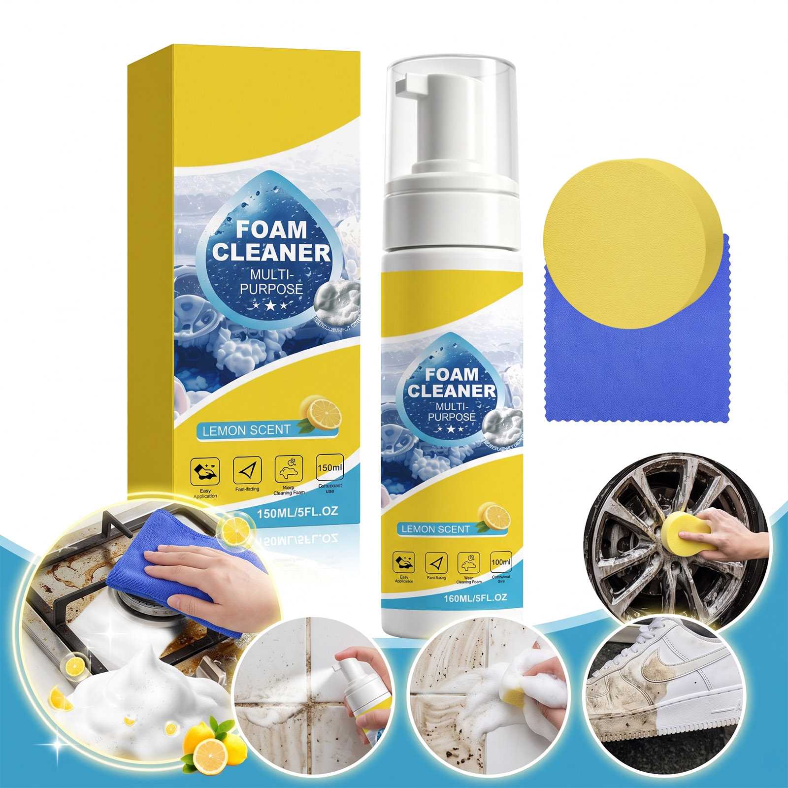 다목적 폼 클리닝 키트 딥 스테인 노 스크럽 자동차 내 - Interior Detailing Kit 리뷰 및 가격