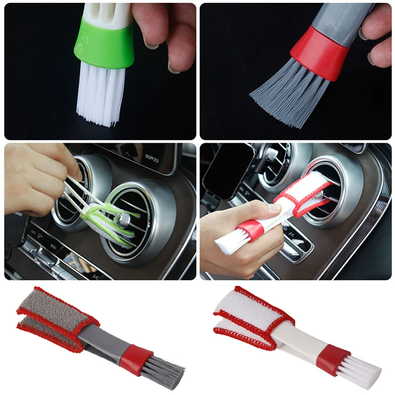 자동차 에어 벤트 더블 헤드 브러쉬 다기능 자동 에어컨 - Interior Detailing Kit 리뷰 및 가격