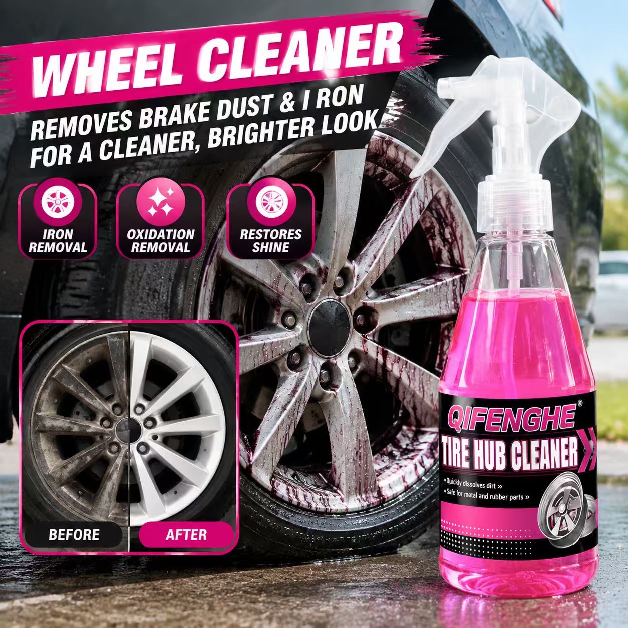 강력한 휠 클리너 스프레이로 브레이크 먼지와 철분 입자 - Wheel Cleaner Alloy 리뷰 및 가격